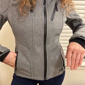 Women's Gray Softshell Jacket